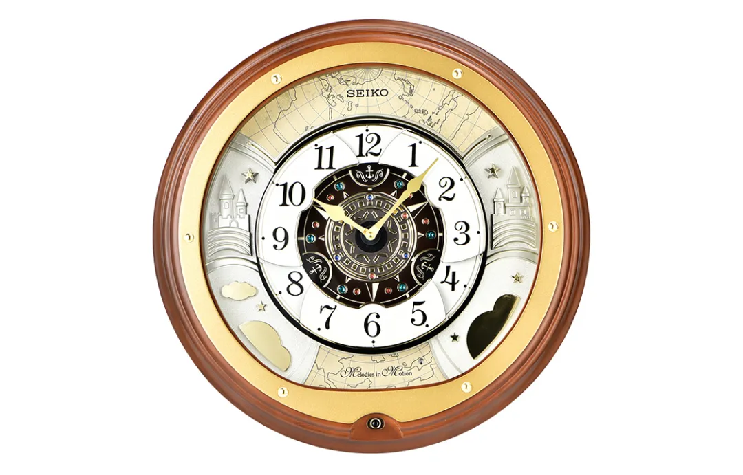 SEIKO Quartz Movement Wall Clock Unisex White