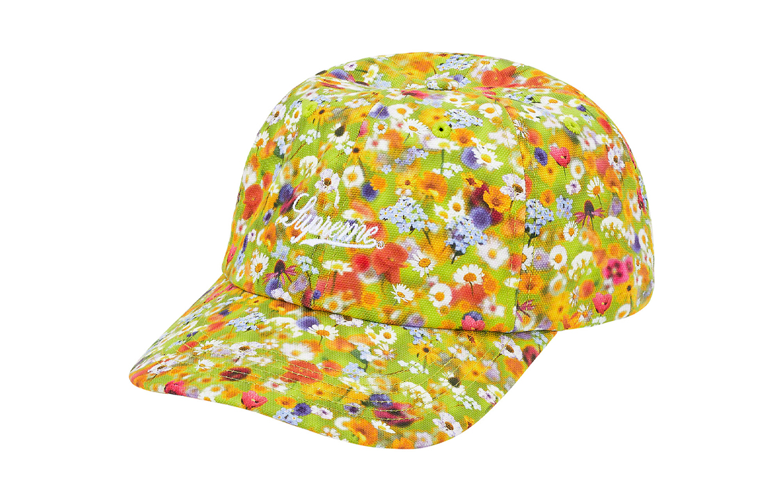 Кепка Supreme SS21 WEEK 15 Liberty Floral 6-Panel (черно-белая)