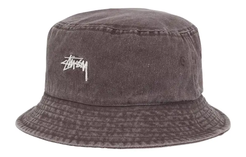 Stussy Bucket Hats Unisex Washed Brown