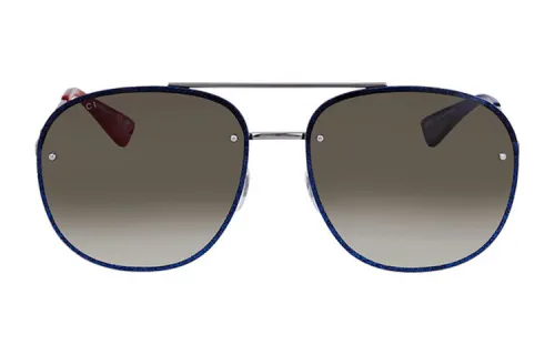 GUCCI Irregular Shape Sunglasses Unisex