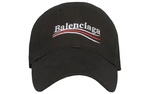 Balenciaga Classic Cotton Baseball Caps Unisex Black