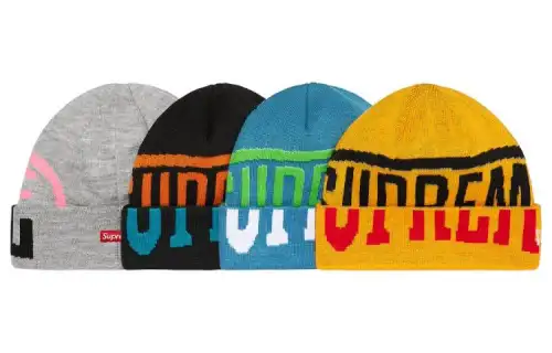 Supreme New Era 2 Tone Logo Beanie
