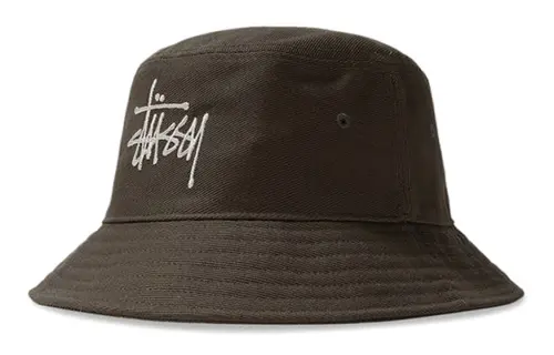 Stussy Big Logo Twill Bucket Hat