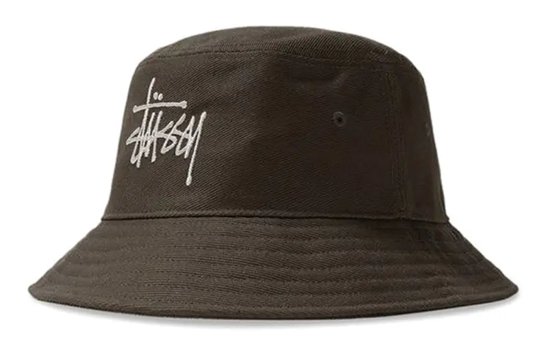 Stussy Big Logo Twill Bucket Hat