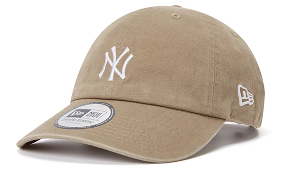 New Era Cotton Baseball Caps Unisex Khaki