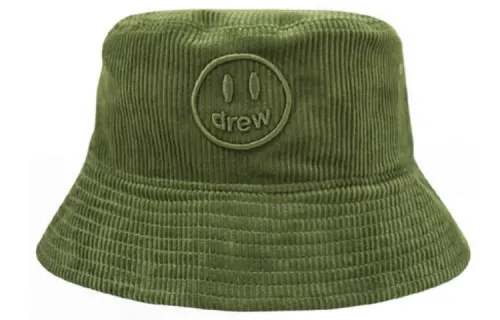 Drew house Bucket Hats Unisex Olive Green