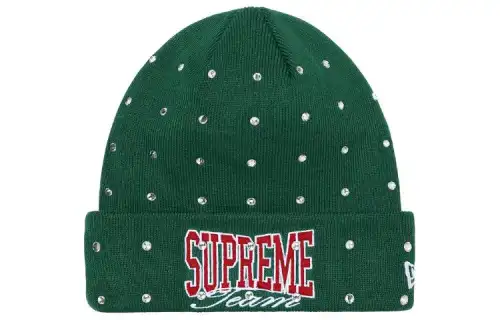 Supreme New Era Rhinestone Beanie