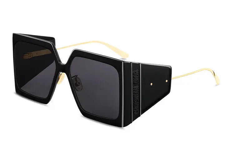 DIOR Plate Frame Square Sunglasses Unisex