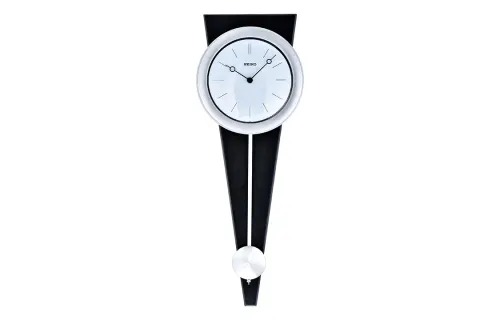SEIKO Seiko Fashion Clock Modern Simple Living Room Home Quartz Pendulum Clock Silent Solid Wood Quartz Movement Polyester Plastic Case Wall Clock Men and Women Same Style White QXC111S