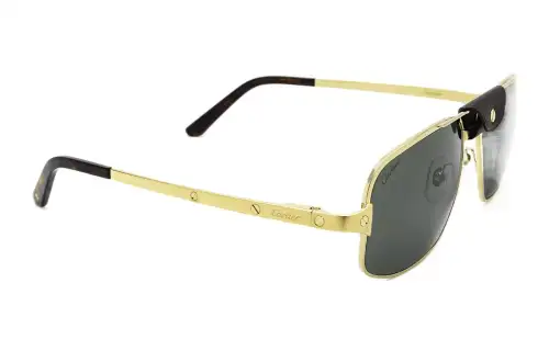 CARTIER Full Rim Metal Aviator Sunglasses Unisex