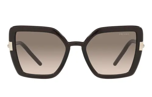 PRADA Brown Square Sunglasses Women's