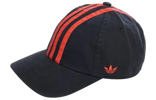 Adidas Originals Cotton Baseball Caps Unisex Black/Bright Pink Fluorescent