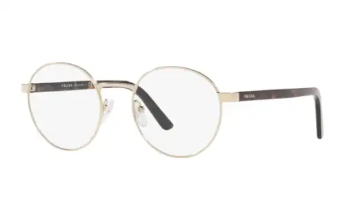 PRADA Prescription Glasses Unisex Gold