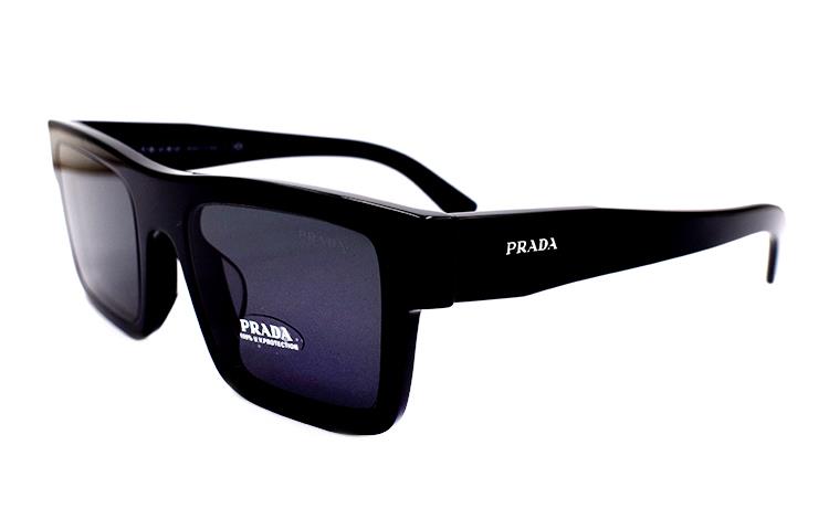 PRADA Plate Frame Square Sunglasses Men's