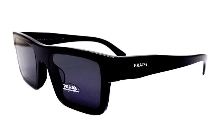 PRADA Plate Frame Square Sunglasses Men's