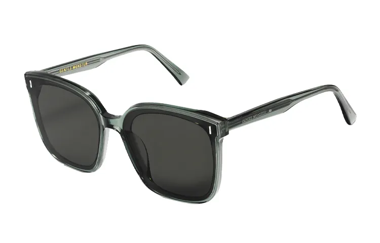 GENTLE MONSTER Square Sunglasses Unisex Gray Green
