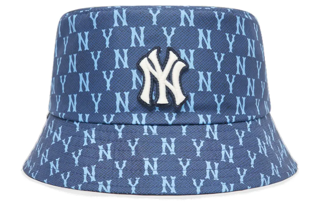 MLB New York Yankees Polyester Bucket Hats Unisex Blue