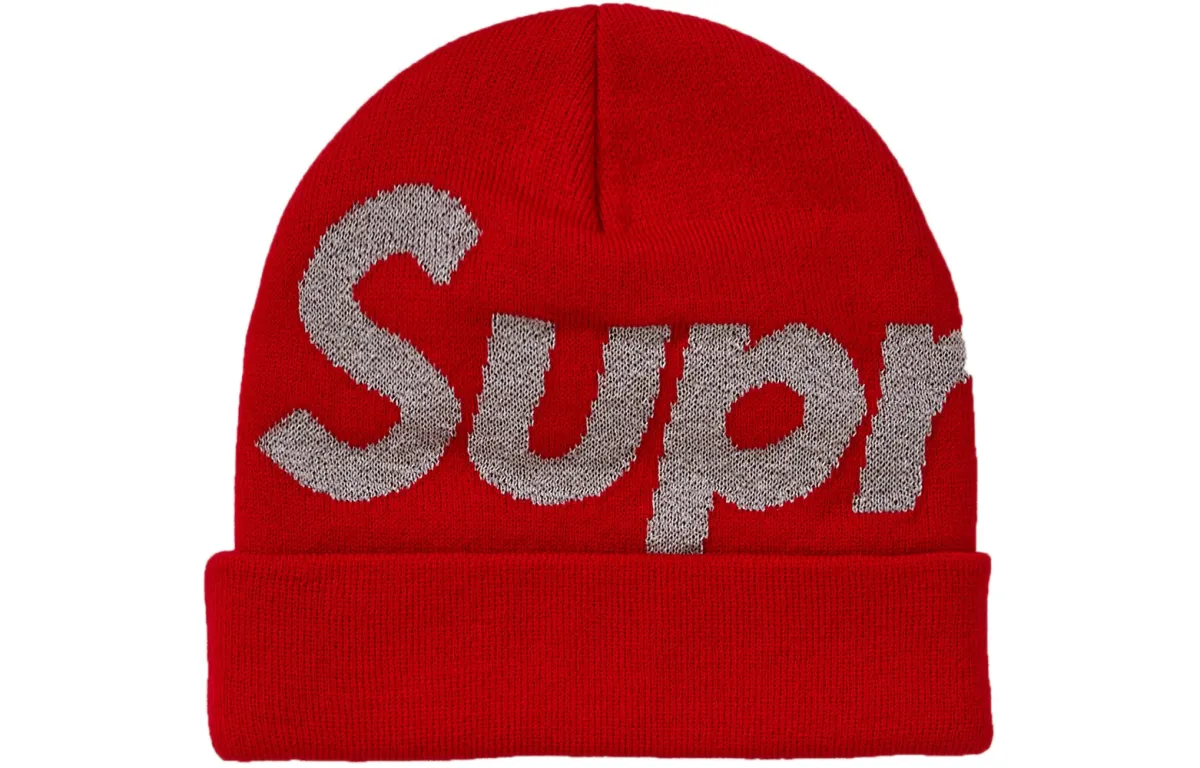 Supreme Acrylic Beanies Unisex Red