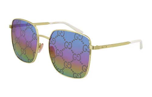 GG-monogram square-frame sunglasses