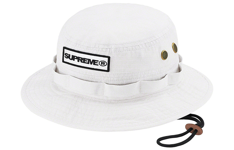Панама Supreme SS21 WEEK7 Reflective Patch Boonie (черная)