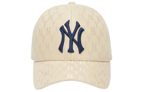 MLB Cotton Baseball Caps Unisex Beige