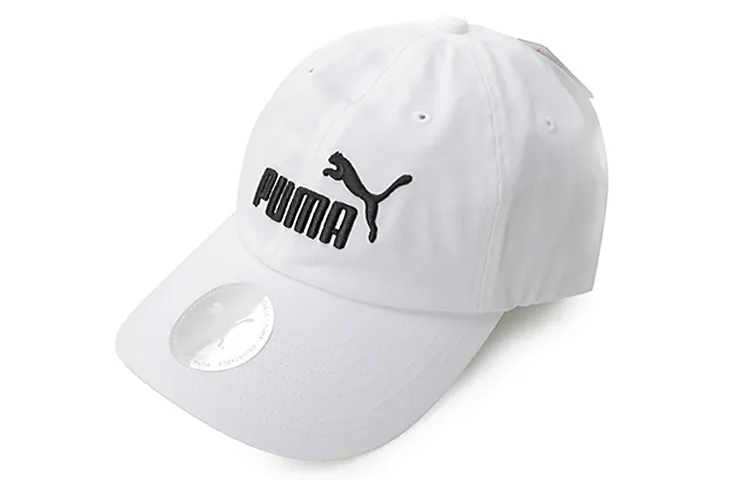 PUMA Cotton Baseball Caps Unisex White