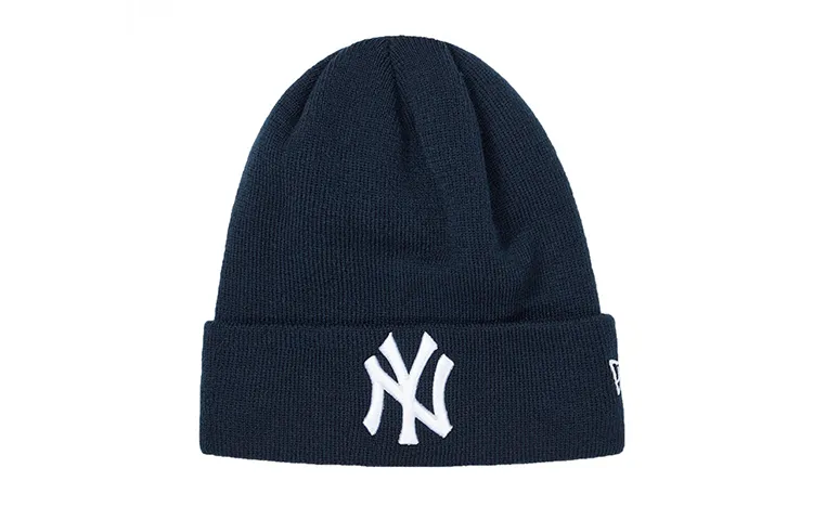 New Era Plush Yarn Knitted Hat Unisex Black