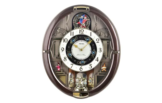 SEIKO Water Resistant For Everyday Use Quartz Movement Plastic Wall Clock Unisex Black QXM384B