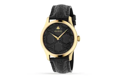 GUCCI G Timeless Collection Wrist Watches Quartz Movement Black Dial Women's Watch ['50', 149262]m Waterproof