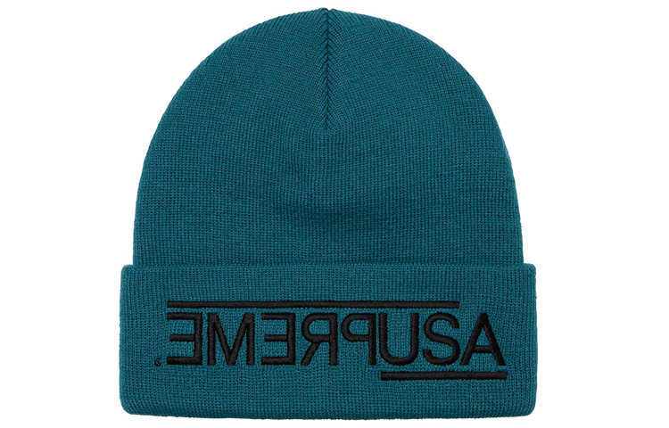 Шапка Supreme FW21 WEEK 1 USA Beanie (серая)
