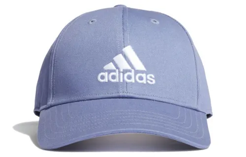 adidas Embroidered Cotton Sports Baseball Cap Purple