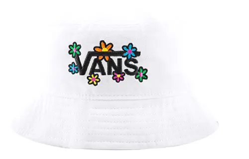 Vans Letter Bucket Hats Women's White