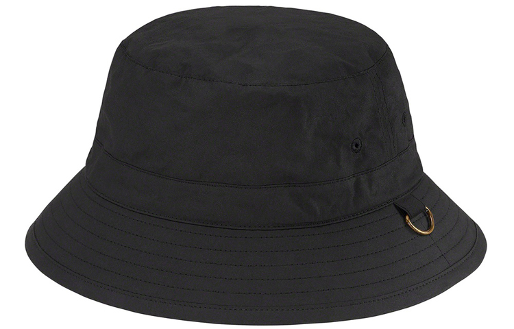 Панама Supreme SupremexBARBOUR SS20 Week 11 Waxed Cotton Crusher (черно-оранжевая) — фото 4