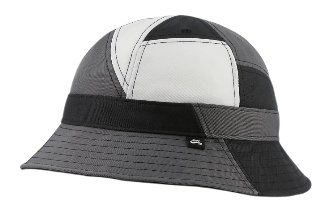 Nike Bucket Hats Unisex Black White Gray