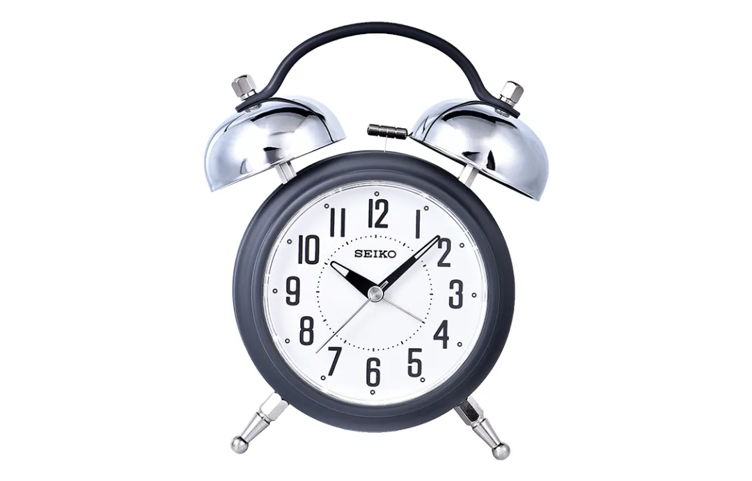 SEIKO Quartz Movement Plastic Alarm Clock Unisex White QHK051N