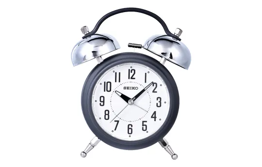 SEIKO Quartz Movement Plastic Alarm Clock Unisex White QHK051N