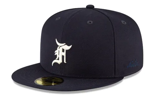Fear Of God Essentials Baseball Caps Unisex Navy Blue