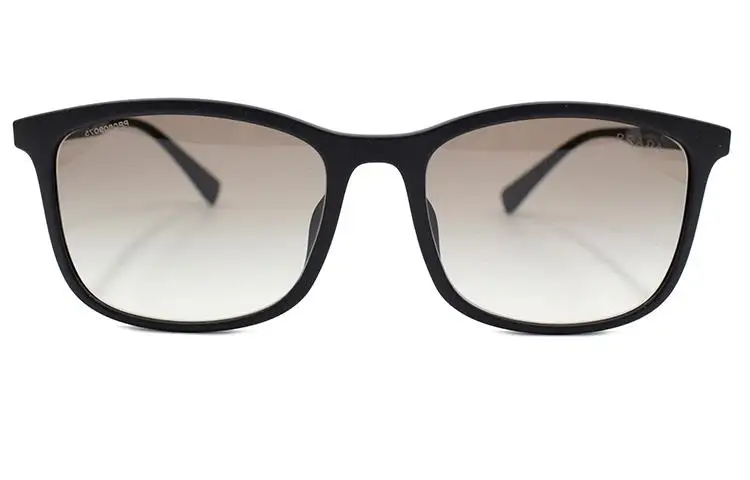PRADA Rectangular Sunglasses Men's Black/Gray Gradient