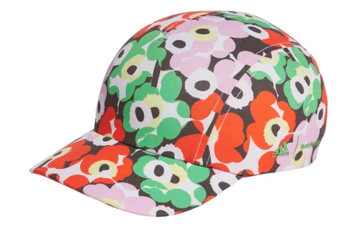 Adidas x Marimekko Print Recycled Polyester Elastane Baseball Caps Unisex Multicolor/Bright Orange