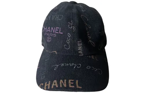 CHANEL Pre Owned 1986 1988 Denim Cap