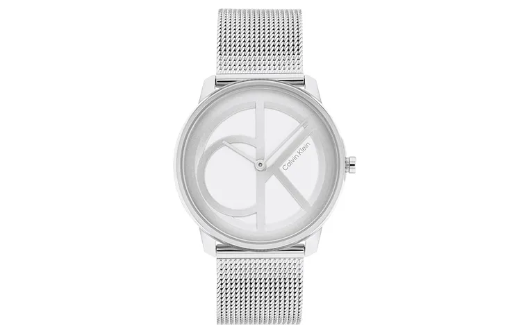 CALVIN KLEIN Wrist Watches Quartz Movement Stainless Steel Strap 35mm White Dial Women's Watch