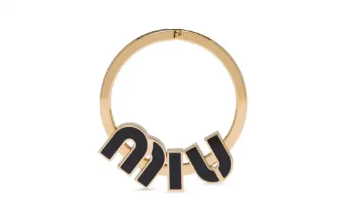 MIU MIU Charms Unisex Gold/Black
