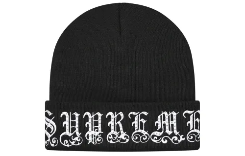 Supreme Old English Rhinestone Beanie