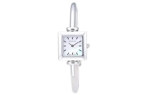GUCCI Frame Series Wrist Watches Quartz Movement Stainless Steel Strap White Dial Women's Watch