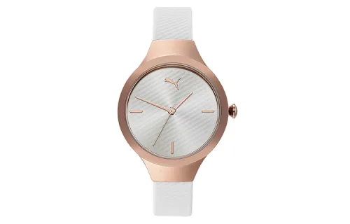 PUMA Wrist Watches Quartz Movement Silicone Strap White Dial Women's Watch