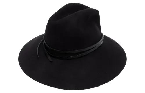 Golden Goose Curved Wide Brim Fedora Hat