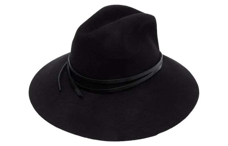 Golden Goose Curved Wide Brim Fedora Hat