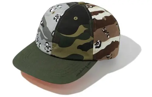 Bape Mad Shark Crazy Camo Panel Cap