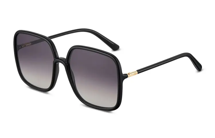 DIOR Square Sunglasses Unisex Black