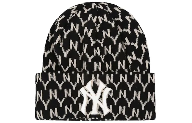 MLB Cotton Beanies Unisex Black/Khaki